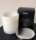 the RUN CLUB candle